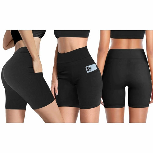 Load image into Gallery viewer, Womens High Waisted Yoga Workout Shorts