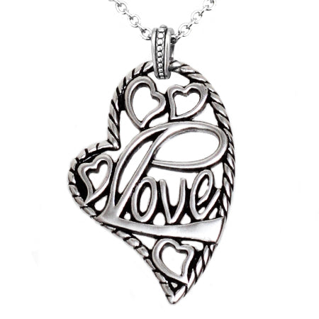 Load image into Gallery viewer, Heart Necklace Free Love