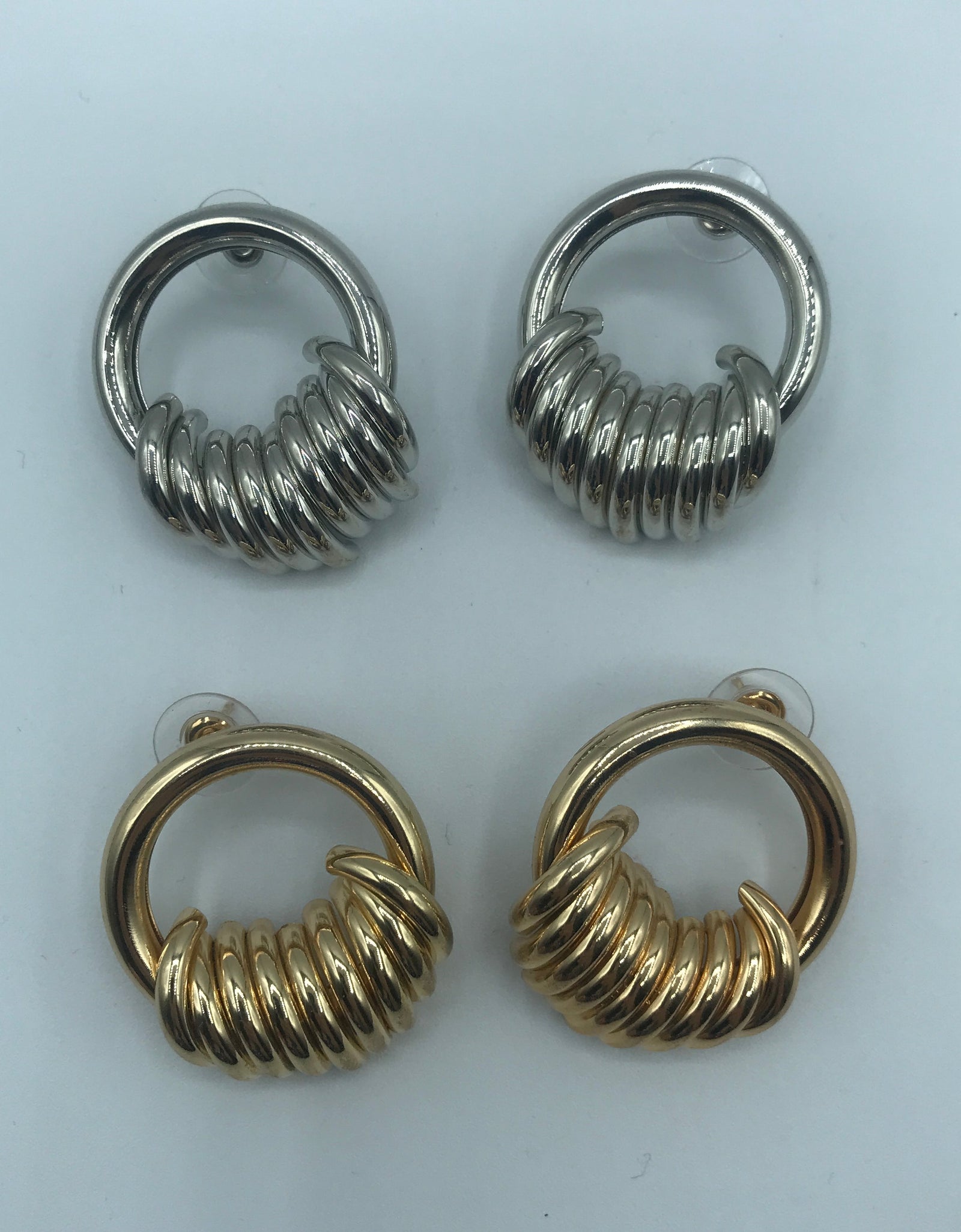 String ring earrings