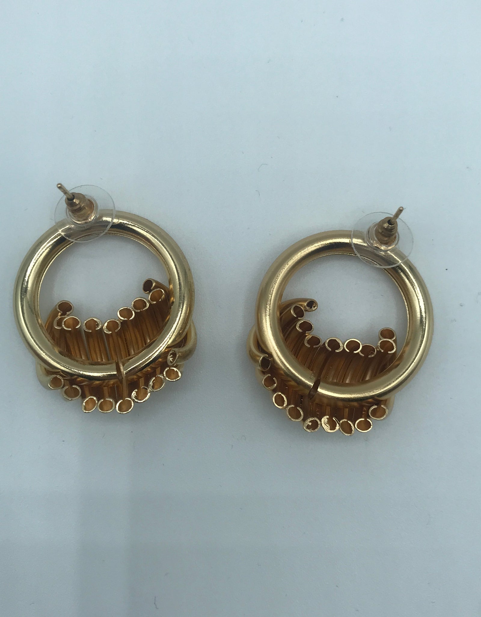 String ring earrings