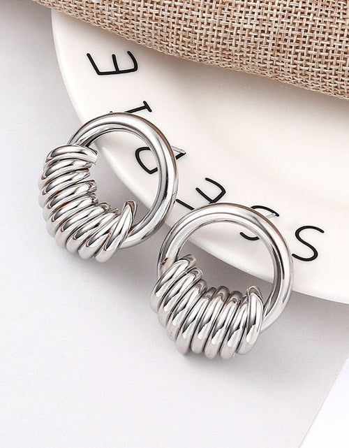 Load image into Gallery viewer, String ring earrings