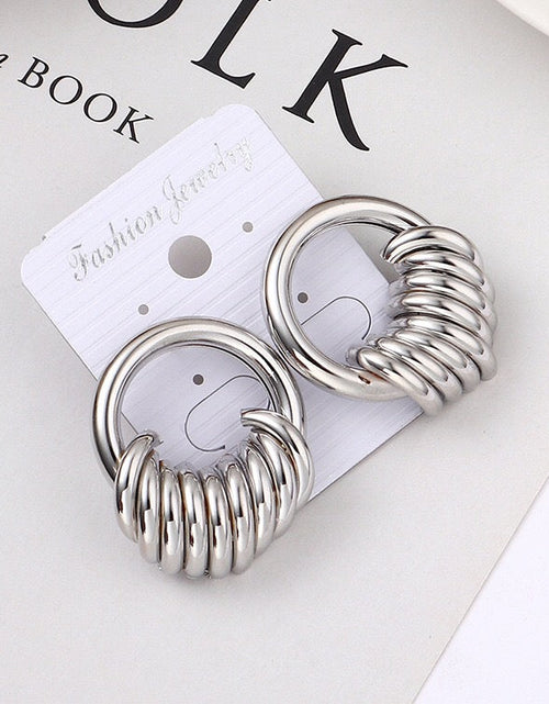 Load image into Gallery viewer, String ring earrings