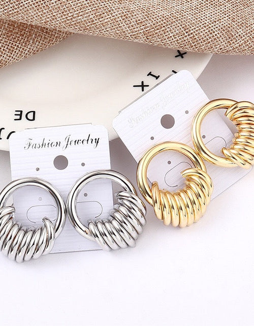 Load image into Gallery viewer, String ring earrings