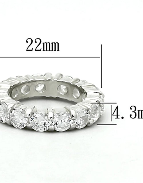 Load image into Gallery viewer, LOAS932 - Silver 925 Sterling Silver Ring with AAA Grade CZ  in Clear