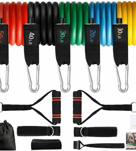 Intey 13-Pcs Resistance Band Home Workout Set