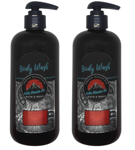 Cedar Mountain Pressed Flowers Scented Body Wash With Marula Oil, 12