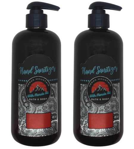 Cedar Mountain Black Cherry Scented Hand Sanitizer Gel, 12 Oz (2 Pack)