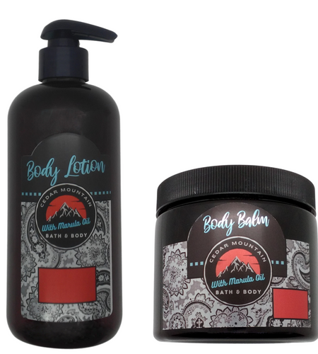 Cedar Mountain Strawberry & Cranberry Scented Marula Oil Body Lotion