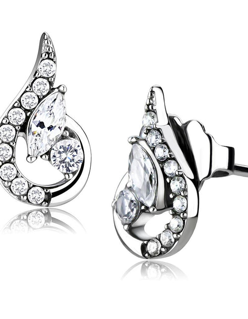 Load image into Gallery viewer, Women Stainless Steel Cubic Zirconia Earrings
