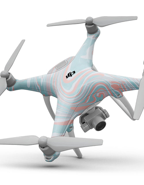 Load image into Gallery viewer, Marbleized Mint and Coral - Full-Body Skin Kit for the DJI Phantom 4

