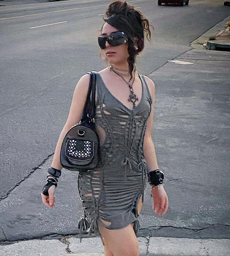 Spring Sexy Backless Hip Dress