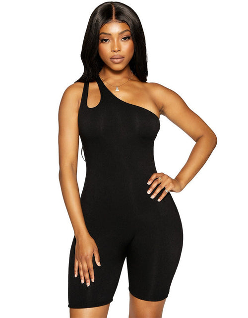 Load image into Gallery viewer, One-shoulder Buttock Lifting Sports Yoga Romper
