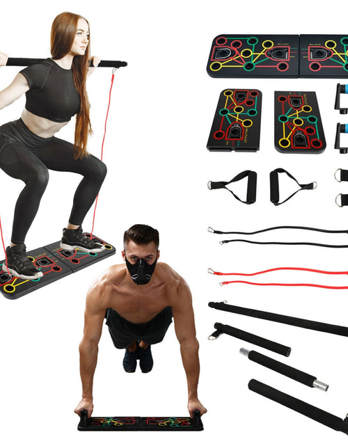 Load image into Gallery viewer, 9 in 1 Push Up Rack Board System Fitness Workout Train Gym Exercise
