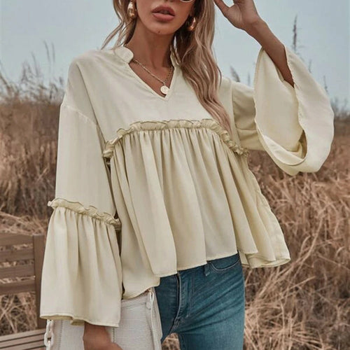 Spring Summer Loose Casual Blouse