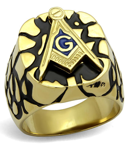 Men Stainless Steel Epoxy Rings TK2372