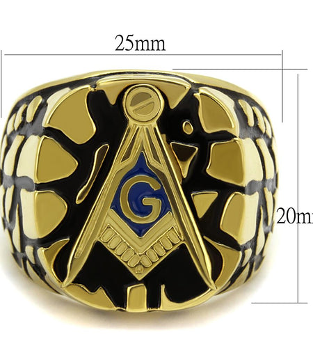 Men Stainless Steel Epoxy Rings TK2372