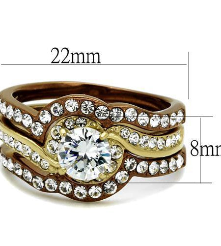 TK2669 - IP Gold & IP Light Brown (IP Light coffee) Stainless Steel