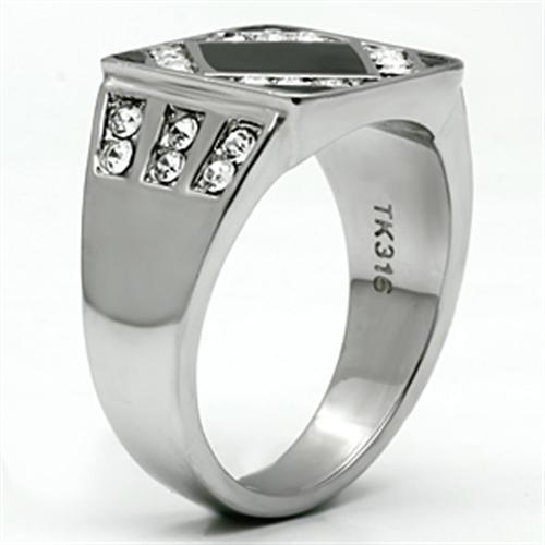 Load image into Gallery viewer, Men Stainless Steel Synthetic Crystal Rings TK710
