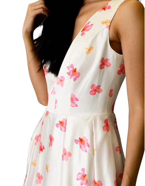 Load image into Gallery viewer, Women&#39;s Formal Floral Midi Dress
