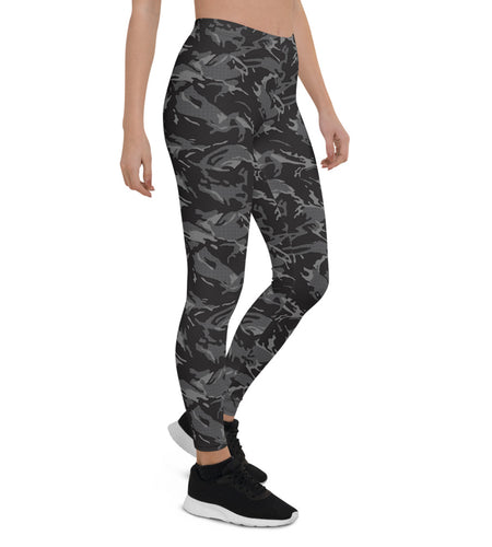 Womens Black Camo Leggings