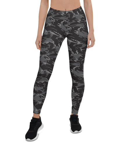 Womens Black Camo Leggings