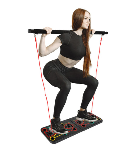 9 in 1 Push Up Rack Board System Fitness Workout Train Gym Exercise