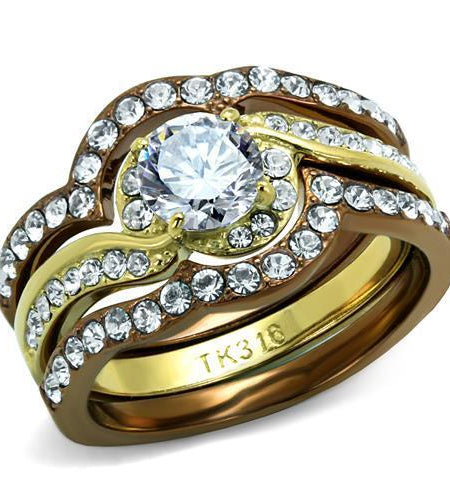 TK2669 - IP Gold & IP Light Brown (IP Light coffee) Stainless Steel